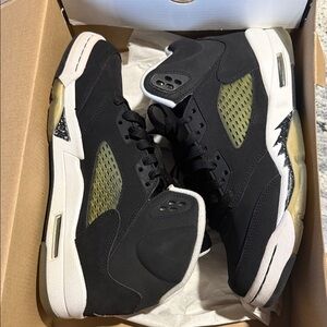 Jordan 5 Retro “Oreo”GS Kids Black Sneakers